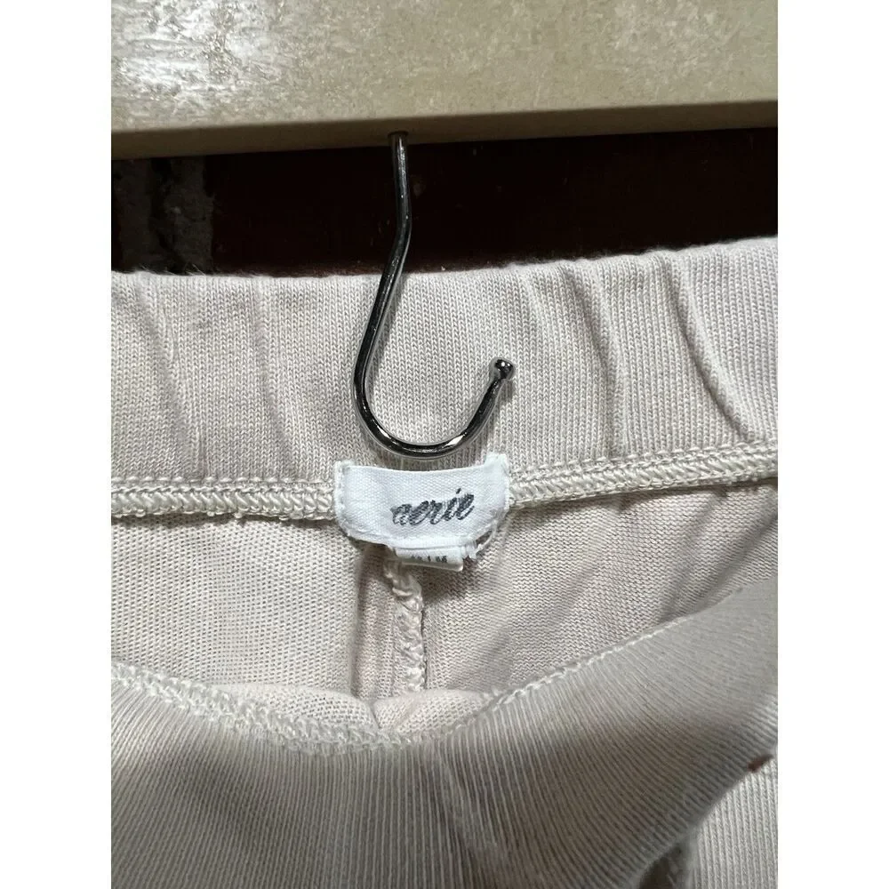 Aerie Joggers Sweatpants Size Medium Beige Womens - Picture 3 of 4